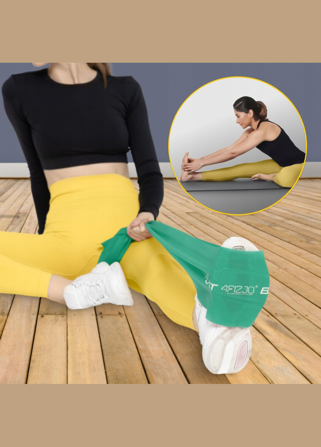 Набор ленточных эспандеров для спорта и реабилитации Flat Band 200 х 15 см 1-15 кг 5 шт Mix () 4FIZJO P-5907222931127 (275653995)