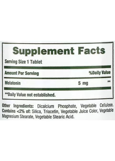 Melatonin 5 mg Dual Spectrum 60 Tabs Nature's Bounty (295045420)