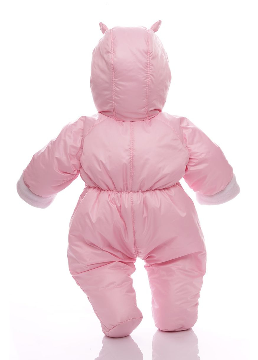 Чоловічок на флісі для дівчинки без логотипу ніжно-рожевий 74 см (51176) BABYKROHA (297200441)