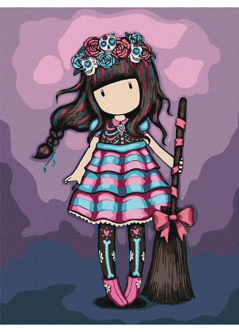 Набор для росписи "Frida" Santoro Gorjuss Collection, 30×40 см (KHO8675) Ідейка (364309957)