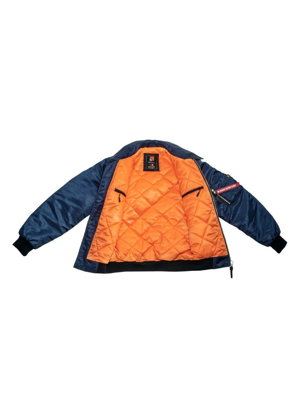 Синя демісезонна бомбер cwu Olymp 21-BM-003/Н-NAV