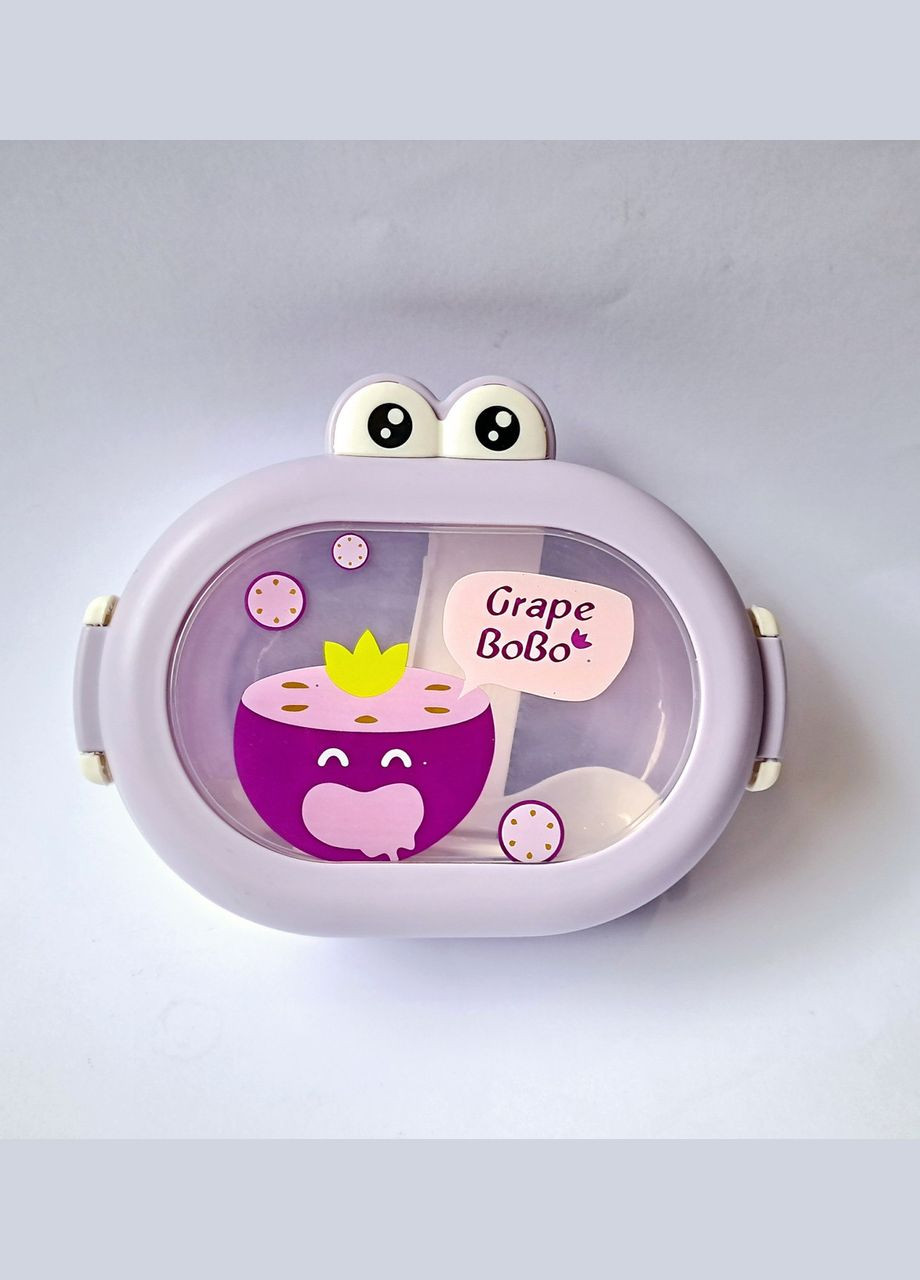 Ланч-бокс пластмассовый 1000мл PB-4494 фиолетовый No Brand (326800889)