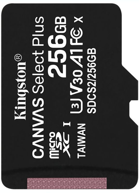 Карта памяти microSDHC/SDXC UHS-I Class 10 Canvas Select Plus 256Gb Kingston (298995107)
