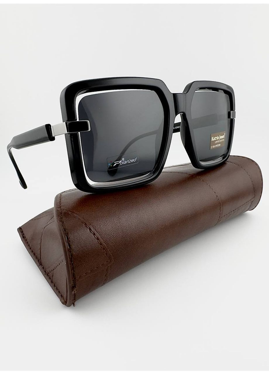 Сонцезахисні Окуляри KJ0872 Col.001-P1 Polarized з Поляризацією, Чорні Katrin Jones (392891462)