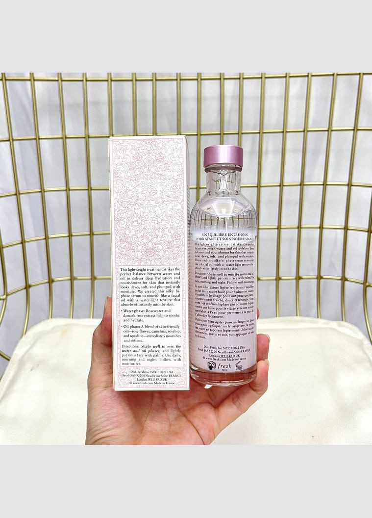 Зволожуюча сироватка з екстрактом троянди дамаської Rose Deep Hydration Oil-Infused Serum 100мл Fresh (317169442)