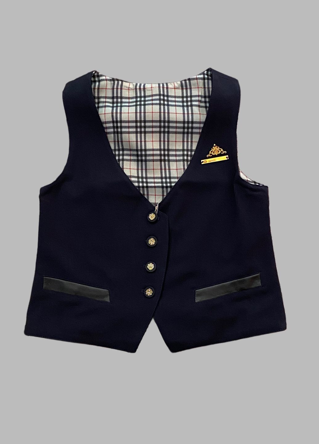 Школьный жилет синий для девочки. Baby Angel (341308824)