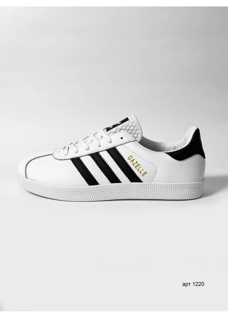 Білі кросівки adidas gazelle white black No Brand