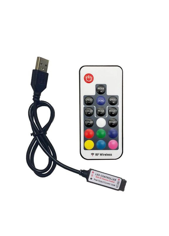 LED контроллер USB для RGB светодиодных лент с пультом дистанционного управления Creative (359500404)