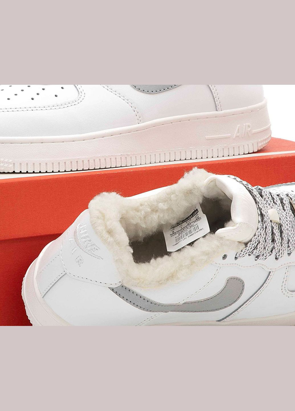 Білі Зимовий кросівки зимові чоловічі і жіночі nike air force 1 winter low white fur | найк аір форс 1 низькі білі з хутром No Brand