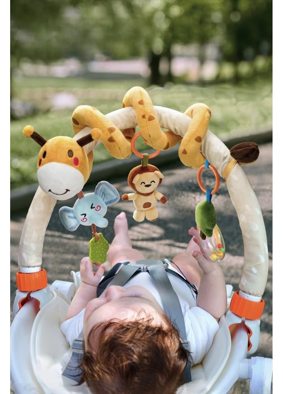 Детская развивающая дуга Сафари Универсальная для коляски автокресла кроватки Разноцветный 7747 Tumama (348780921)