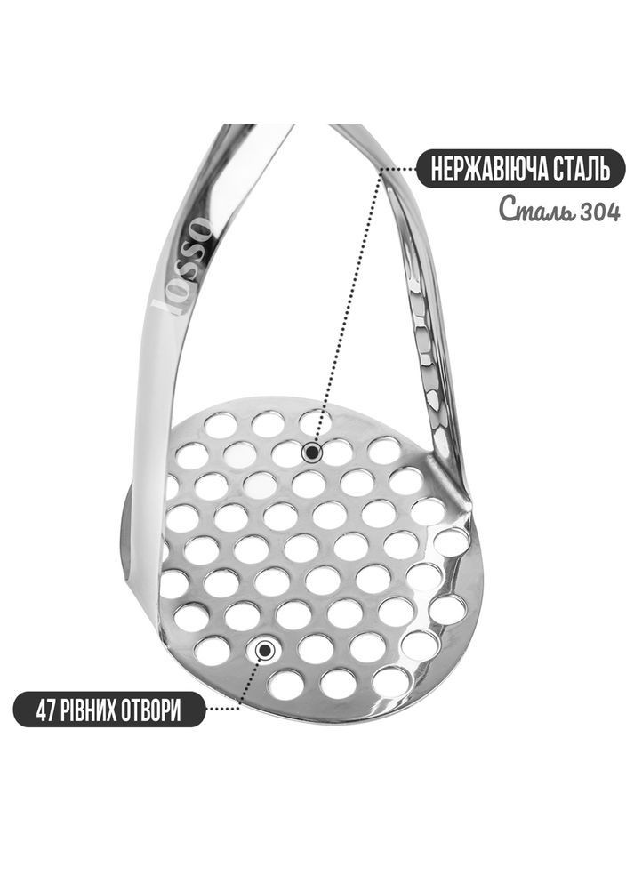 Толкушка для пюре PREMIUM Losso PP-160221 (366823320)