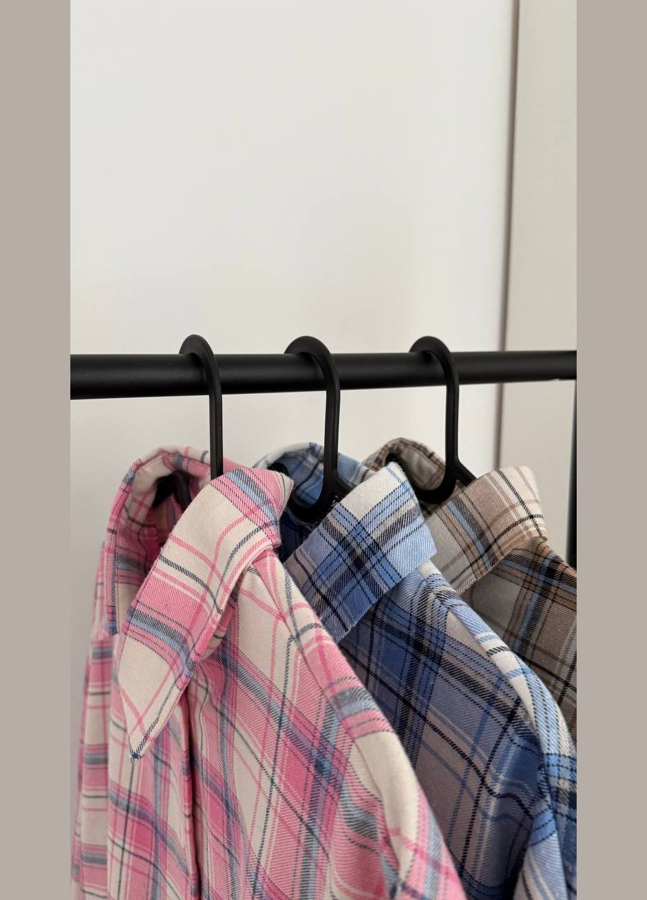 Розовая рубашка в клетку Soho с длинным рукавом