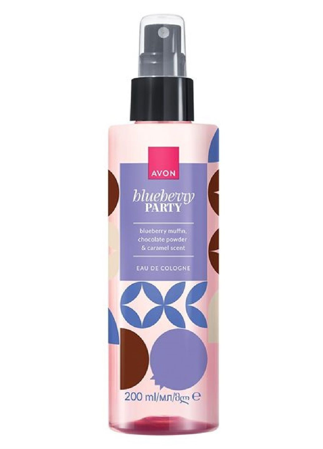 Парфумований спрей для тіла EDC Blueberry Party, 200 мл Avon (362354785)