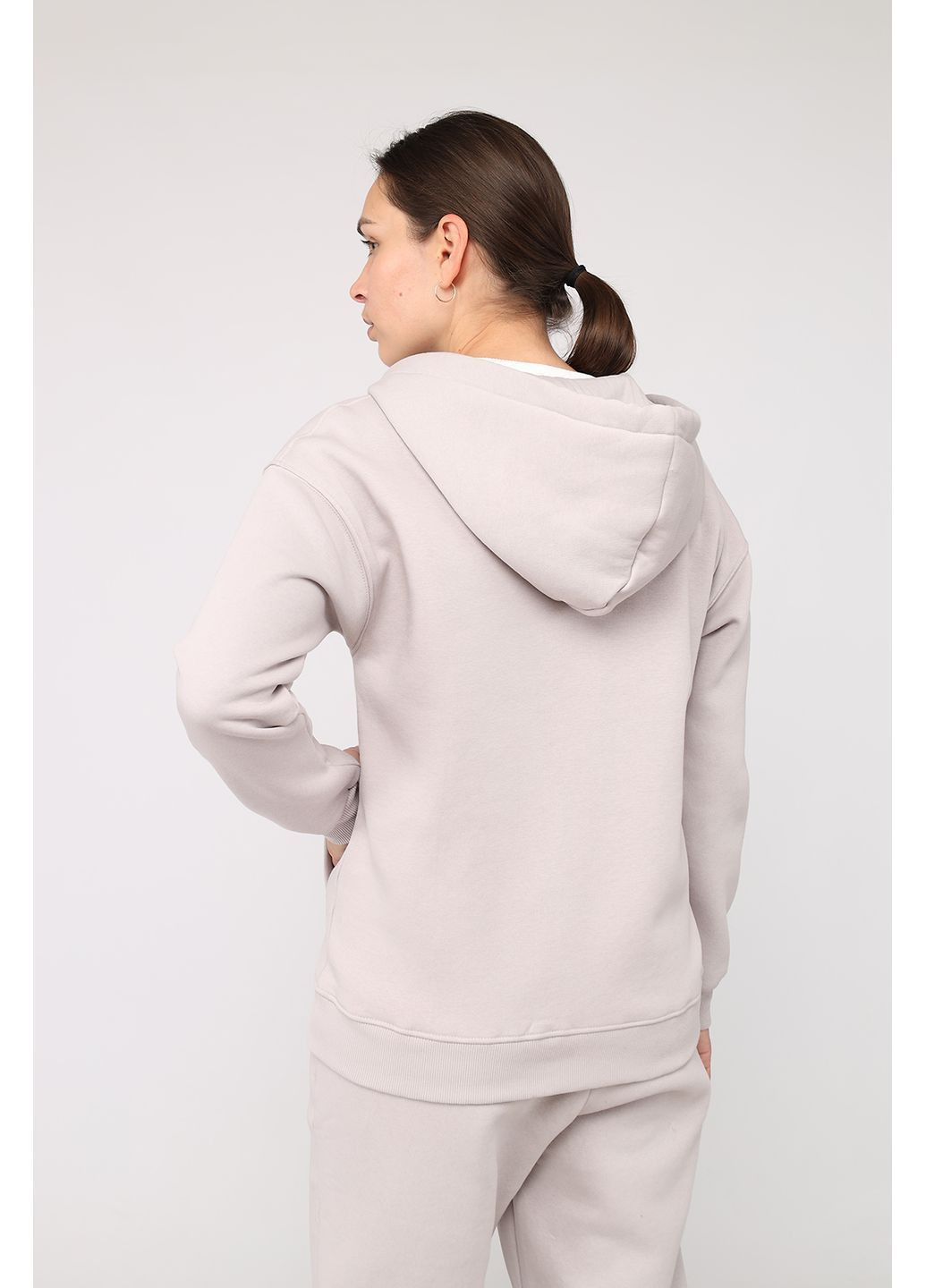 Толстовка на блискавці жіноча колір бежевий ЦБ-00283116 Yuki (366421778)