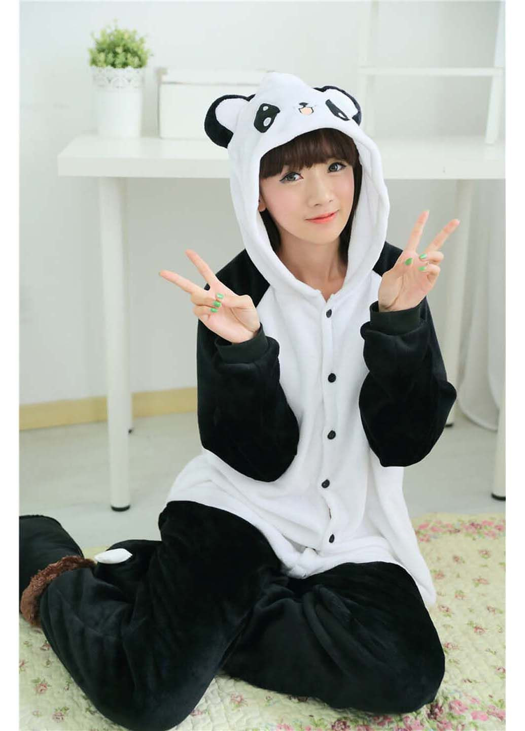 Кигуруми взрослая Панда Веселая 155 - 165 см Kigurumba (295904415)