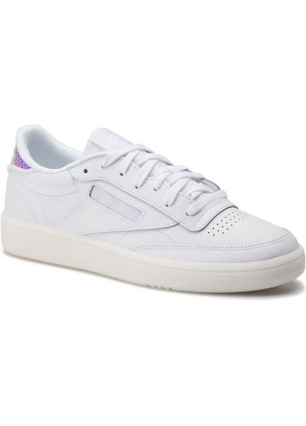 Цветные обувь unisex кеды кожа 111024 ов белый с серебряным cn7753sk сша 37,5(р) Reebok