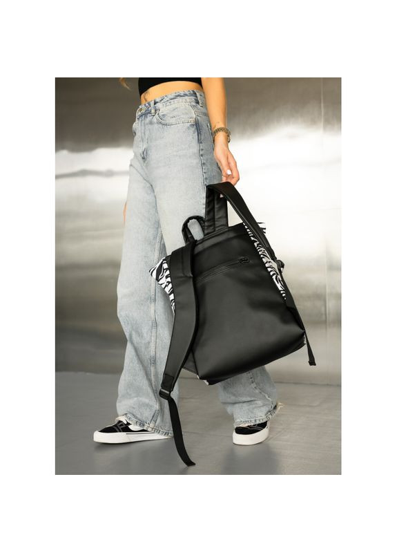 Женский рюкзак Roll Top One принт "Zebra" Sambag (339597155)