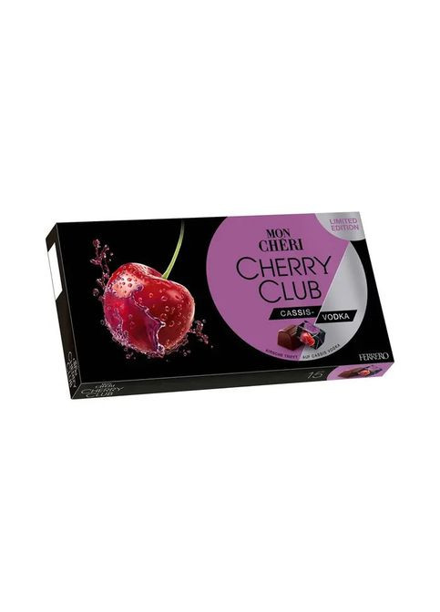 Шоколадні цукерки Mon Cheri Cherry Club Vodka 157 г Ferrero (333828408)