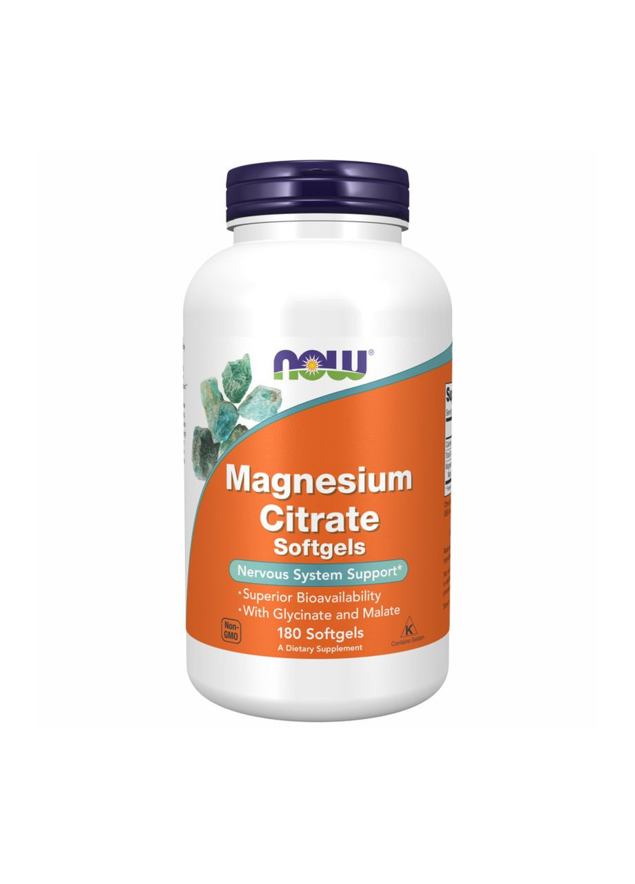 Magnesium Citrate 134mg - 180 sgels Now Foods (369399892)