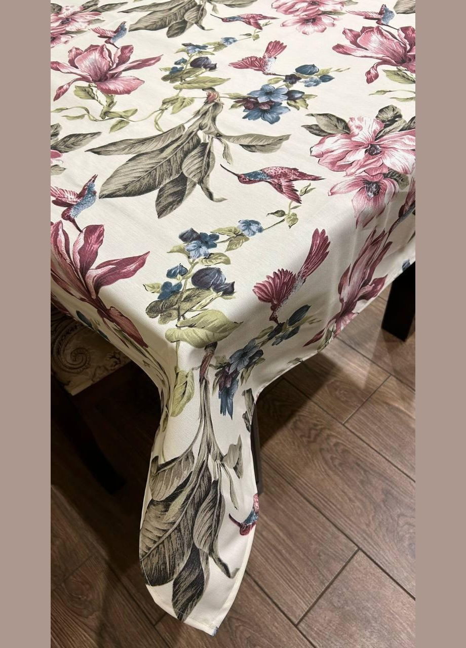 Столовая водонепроницаемая скатерть из хлопка для кафе 180х220 см 0510-3 (0510-3-01) No Brand (348095415)