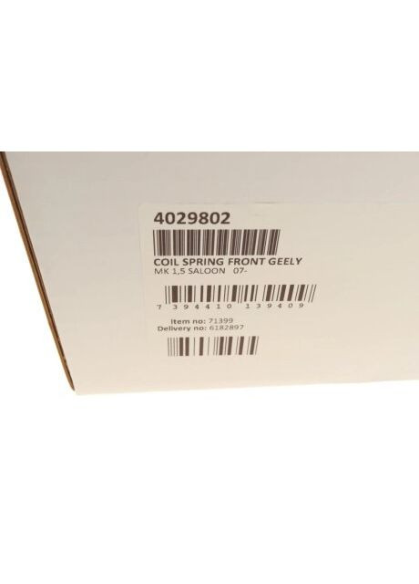 Пружина (передня) Geely MK 1.5 05-13 (седан) 4029802 (opt-om) Lesjofors (367594517)
