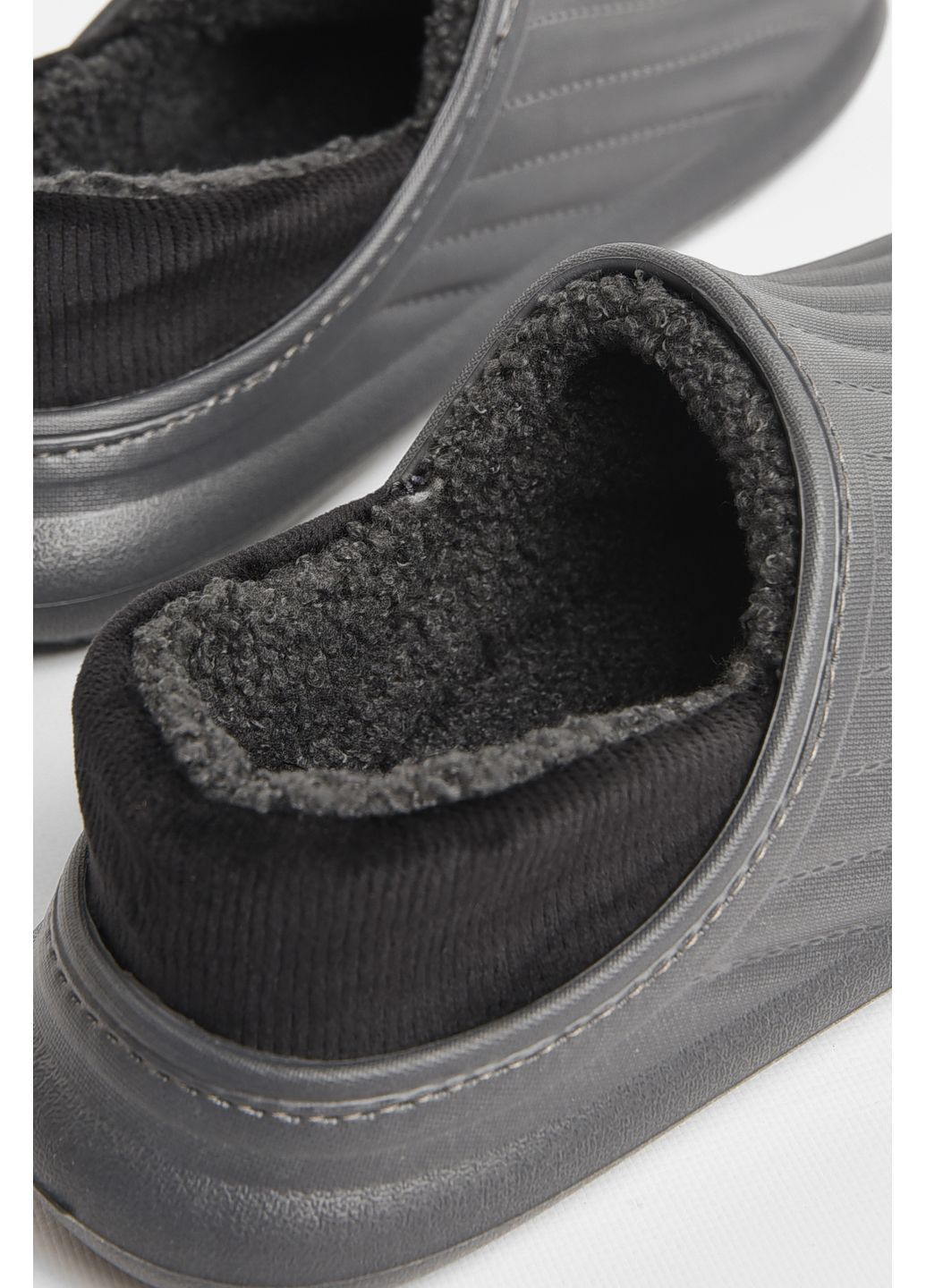 Калоші чоловічі на хутрі сірого кольору Let's Shop (366546108)