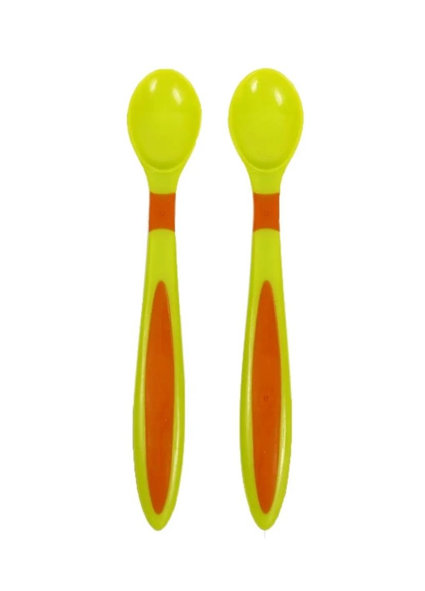 Набор ложек с длинной ручкой, салатовый, 2 шт. () Курносики 7060 зел/пом (328394829)
