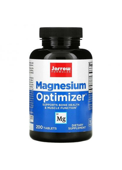 Оптимізатор магнія, Magnesium Optimizer,, 200 таблеток (JRW13007) Jarrow Formulas (266799052)