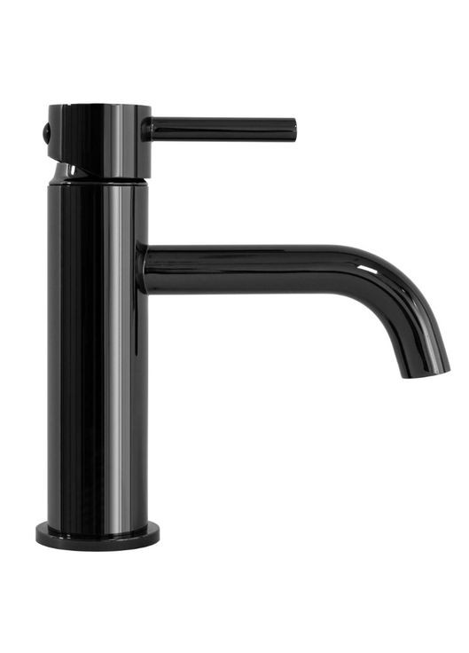 Змішувач для раковини (умивальника) LUNGO BLACK GLOSSY чорний * Rea (336936948)