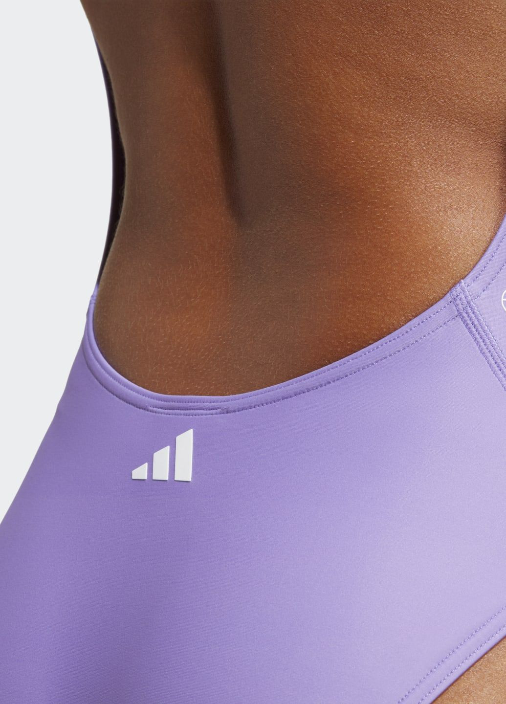 Фиолетовый демисезонный купальник с графическим рисунком big bars adidas