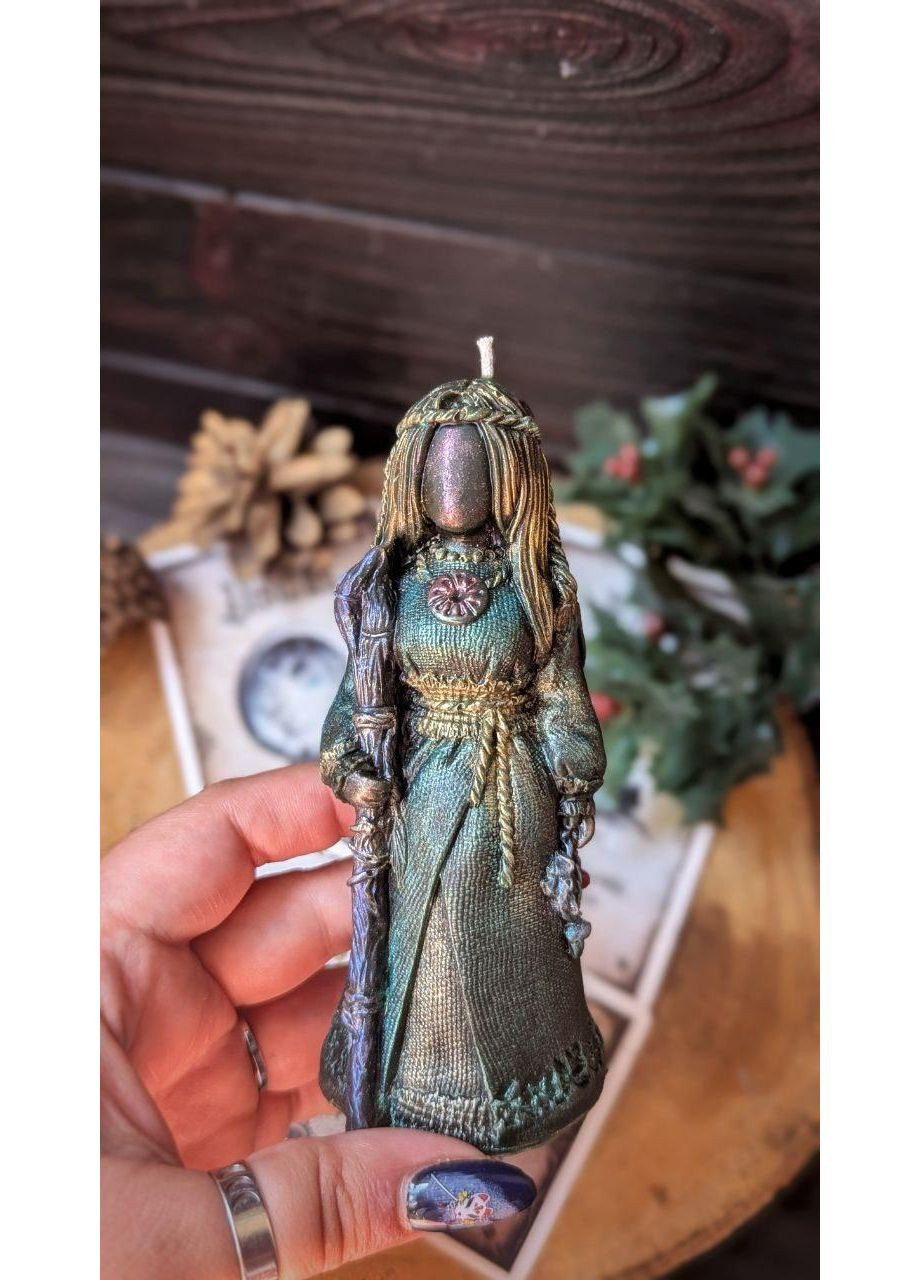 Свеча из пчелиного воска "Лесная Мавка" - ручная работа со светом в сердце No Brand (356738614)