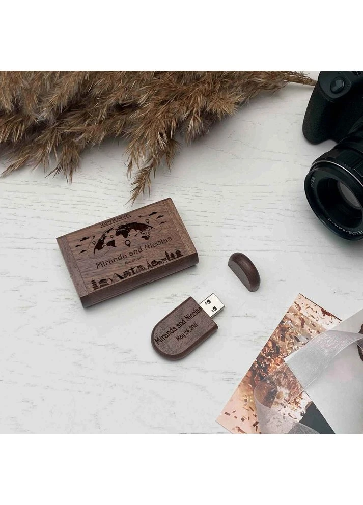 USB флешка гравіровка Travel SkinWood (389406454)