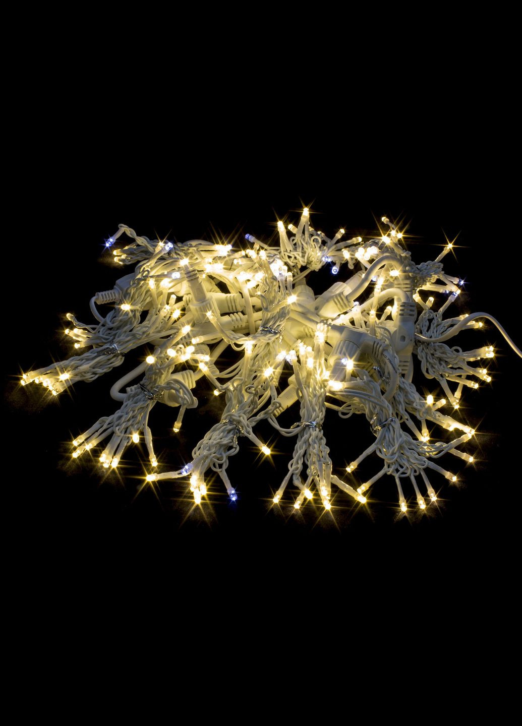 Светодиодная гирлянда штора на дом уличная 3х2 метров с мерцанием Теплый Белый свет от сети (ww.03.6w.400.F+) Laplandia (365698628)