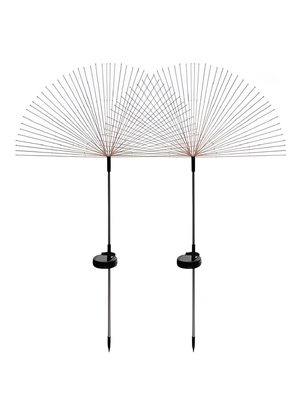 Набор садовых светильников ламп с работой от солнечной батареи холодный белый свет 2 штуки (479842-Prob) Одуванчики Unbranded (324741375)