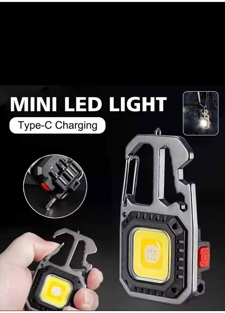 Світлодіодний портативний Led ліхтарик на акумуляторі, карабін,брилок DF (365963609)