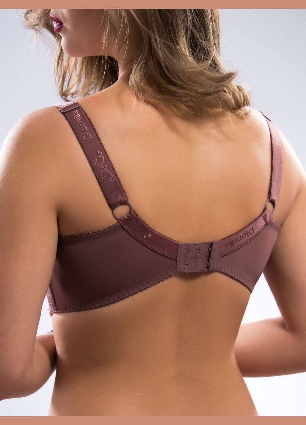 Коричневий бюстгальтер 34986 f Diorella з кісточками нейлон, еластан