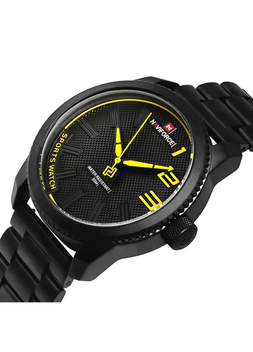 Kvantum Black Steel, 2 ремешка Naviforce (386524533)