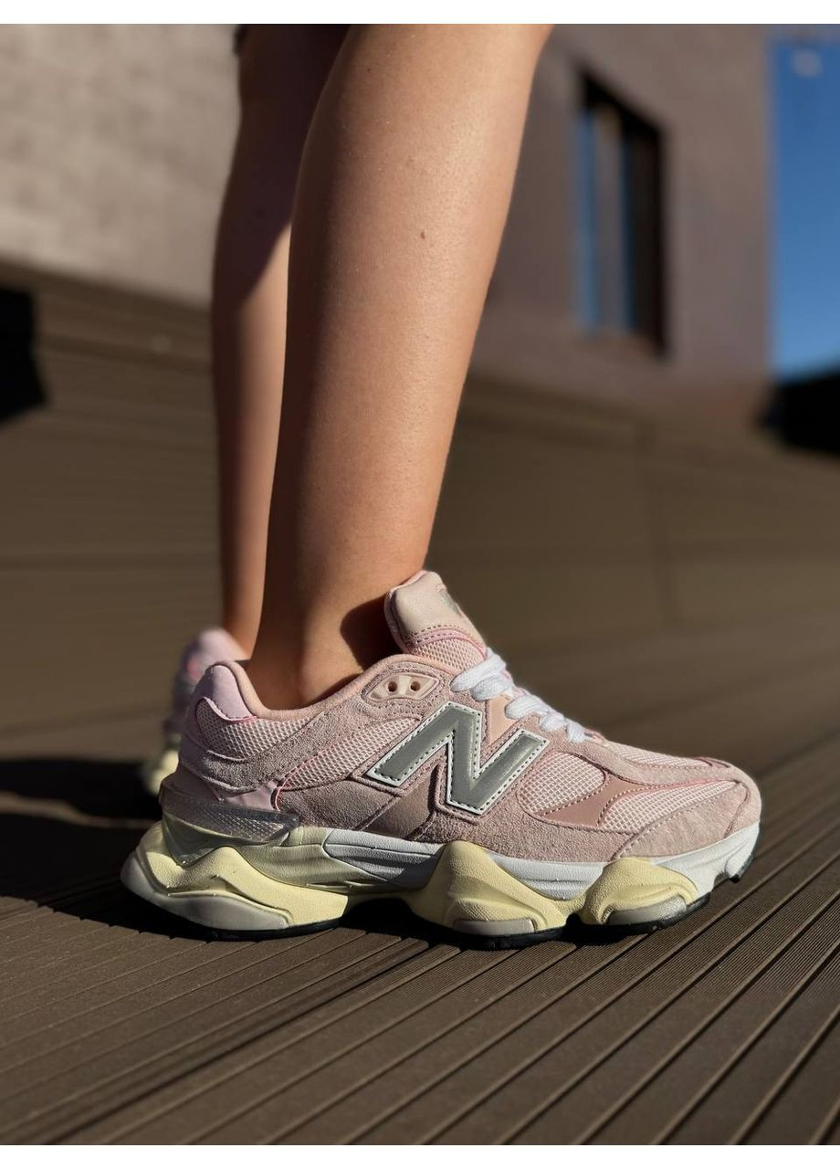 КРОССОВКИ ЖЕНСКИЕ NEW BALANCE 9060 WHITE PINK НЬЮ БЕЛАНС 9060 No Brand розовые демисезоны (368869502)