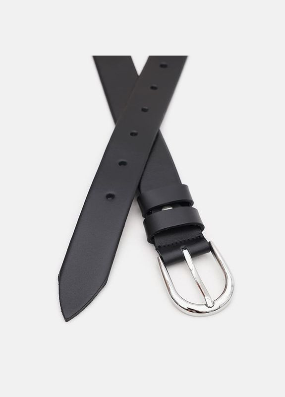 Жіночий ремінь шкіряний 100v1genw95 Чорний Borsa Leather (302972779)