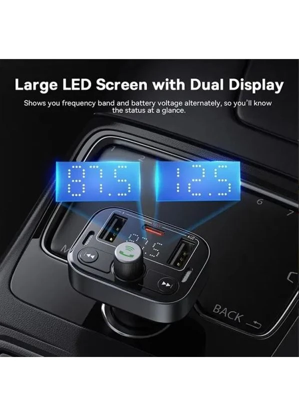 FM-трансмітер S-09 Pro Series Car FM Transmitter Cluster Black (C10762200113-00) Baseus (397632960)