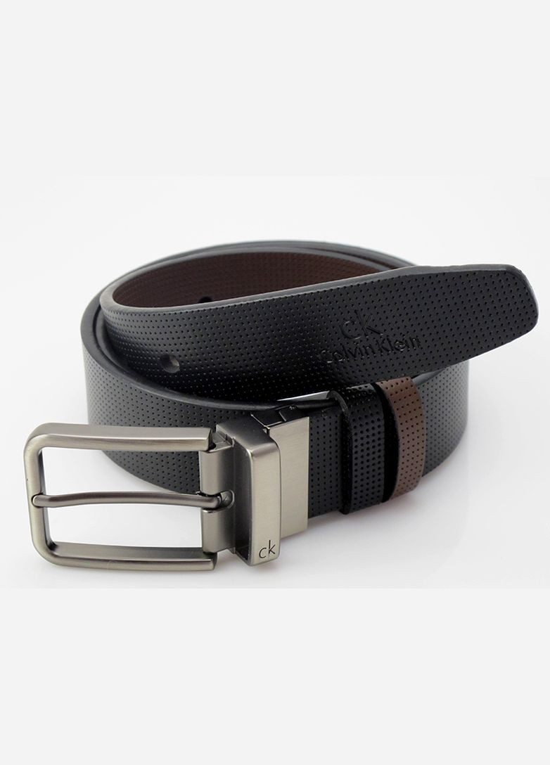Двухсторонний кожаный ремень CK No Brand (345646903)