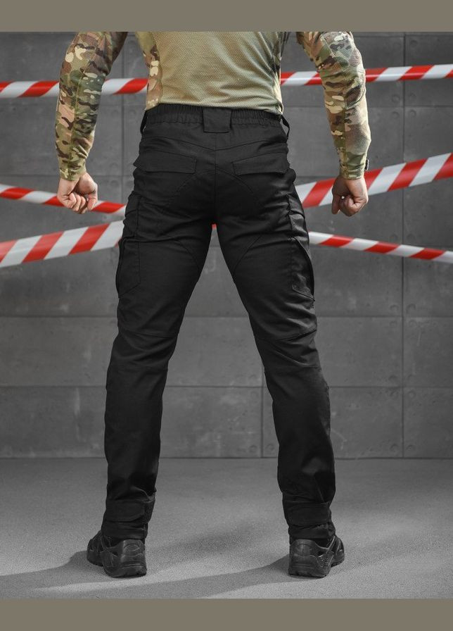 Тактичні штани демісезонні рип-стоп чорні No Brand (316039095)
