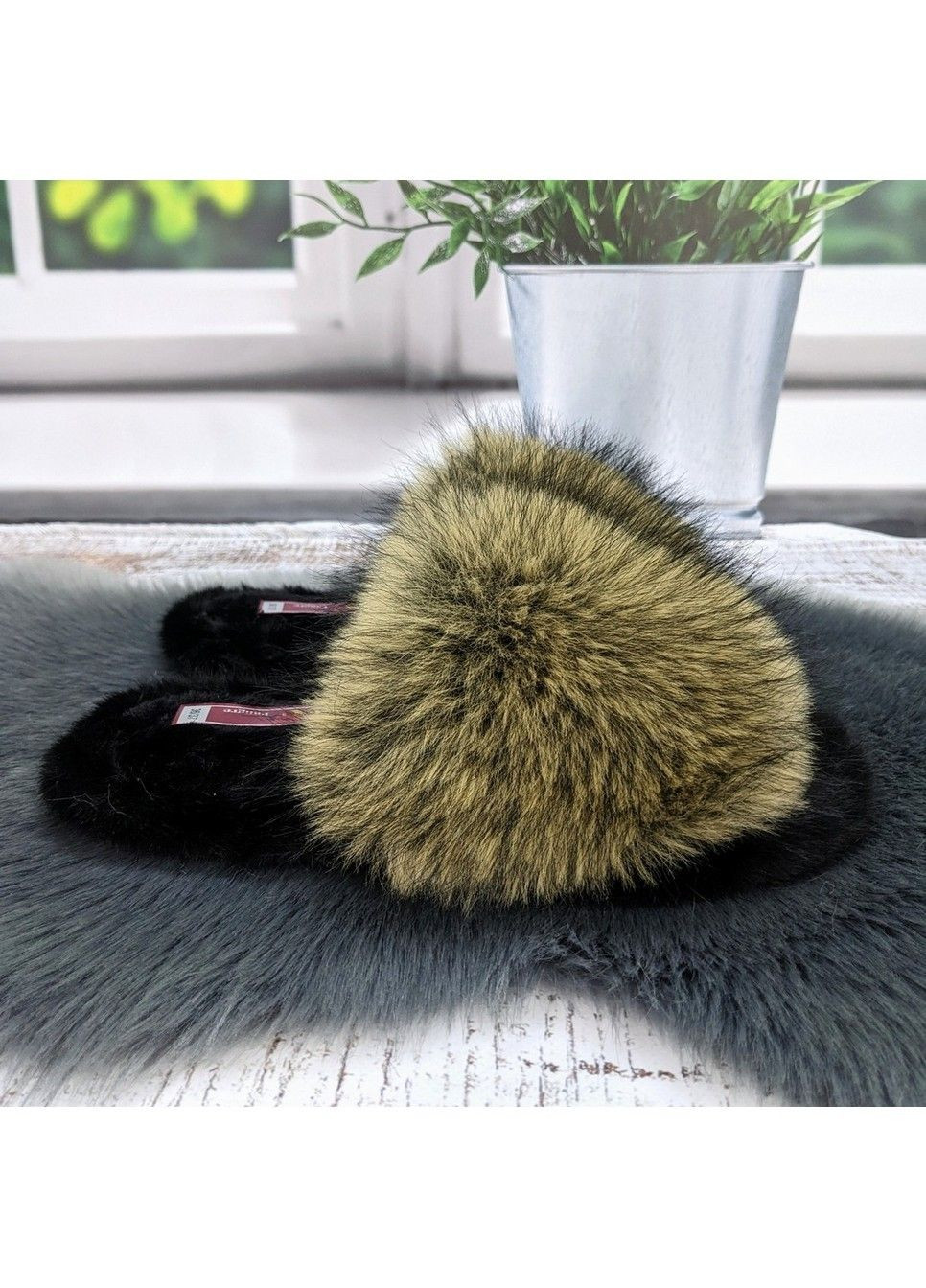 Бежевые тапочки домашние Fashion