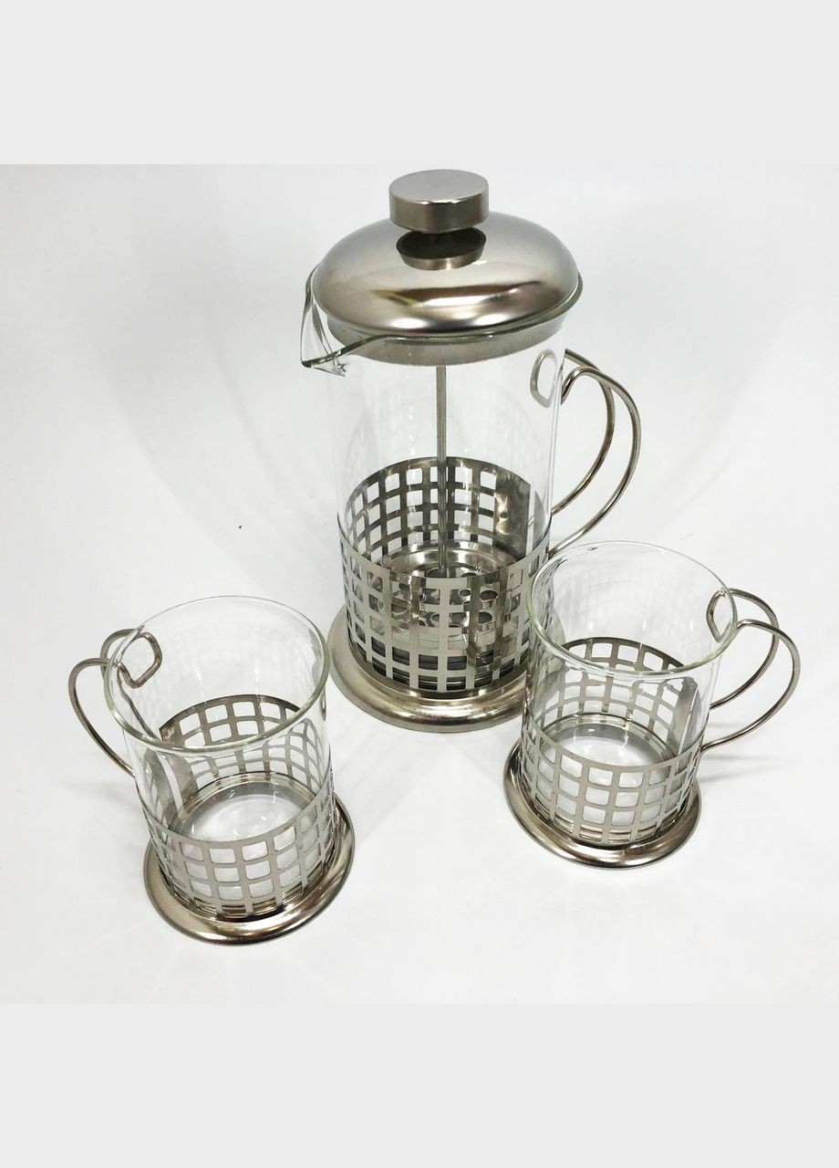 Френч-пресс для заварки кофе UN-1155 0.6 л, Необычный заварник для чая, Френч-пресс HF-841 для кофе Unique (349511959)