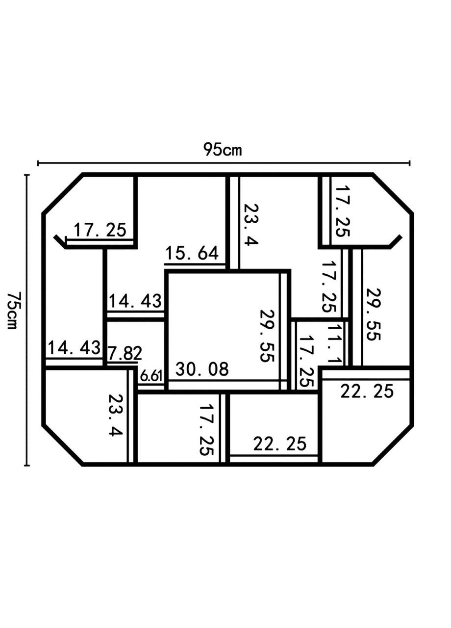 Полка для кружек из дерева Шигари капучино (СДК-011209) No Brand (327846937)