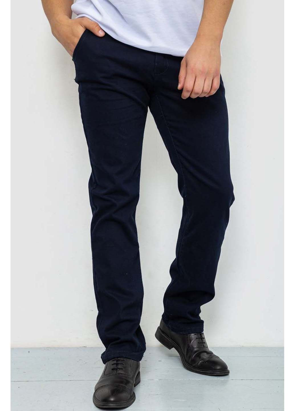 Темно-синие классические демисезонные брюки Ager