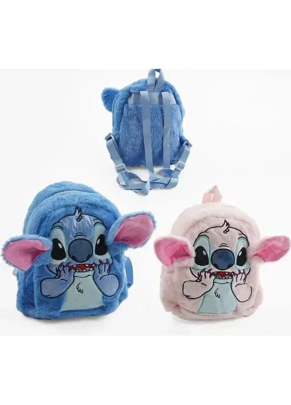 Плюшевий рюкзак Стич Disney Fairy Stitch м'який дитячий рюкзак з вушками та мордочкою рожевий Dogus (370618313)