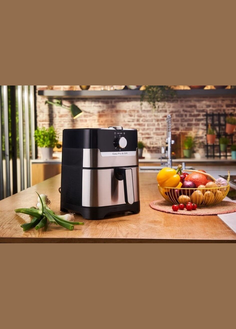 Мультипечь Easy Fry&Grill, 1550Вт, чаша 4,2л, механическое управление, от 80°C до 200°C, пластик, нерж. сталь Tefal (315028757)
