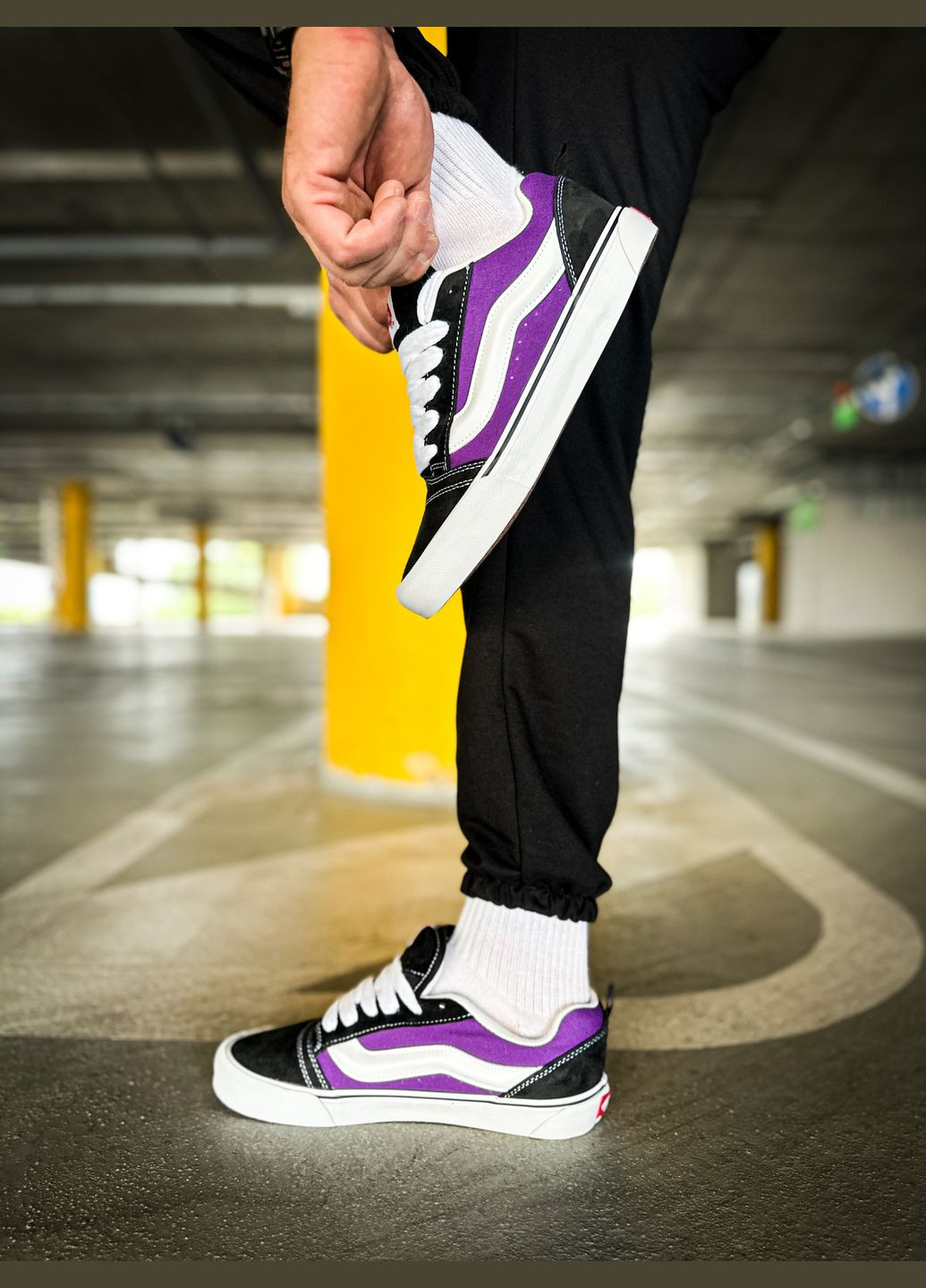 Кросівки жіночі і чоловічі Vans KNU Skool purple | Ванс КНУ Скул фіолетові No Brand фіолетові всесезони (313653561)