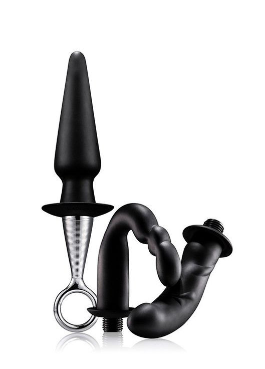 Мужской набор для простаты MENZSTUFF 3 предмета, черный Dreamtoys (360475555)